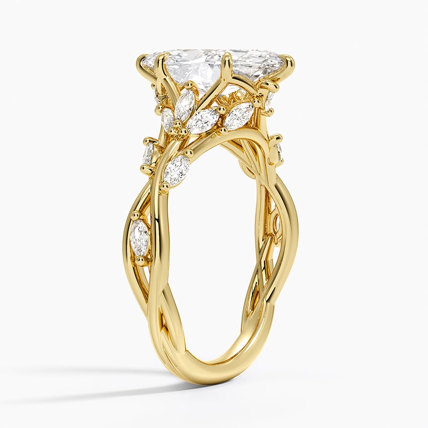 Secret Garden - Leaf and Vine Engagement Ring