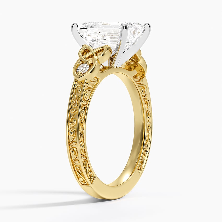 18K Yellow Gold Aberdeen Celtic Diamond Ring