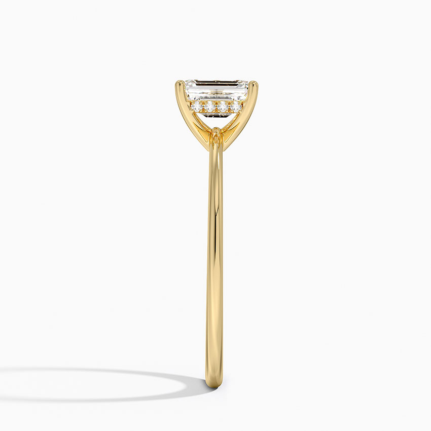 18K Yellow Gold Aimee Hidden Halo Diamond Ring