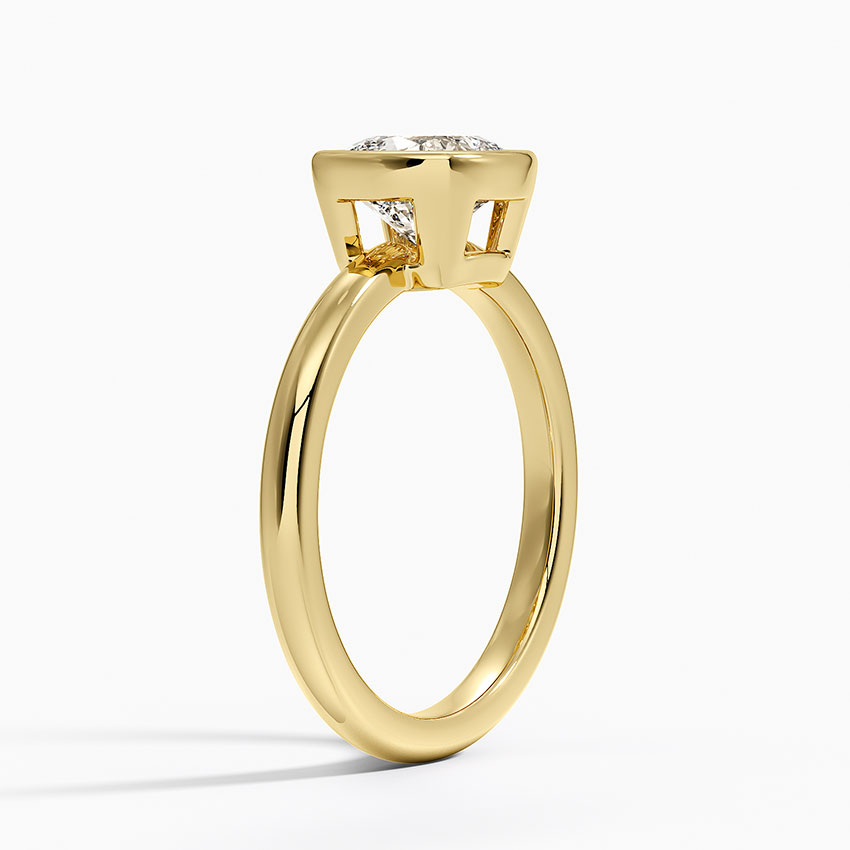 18K Yellow Gold Julietta Bezel Solitaire Ring