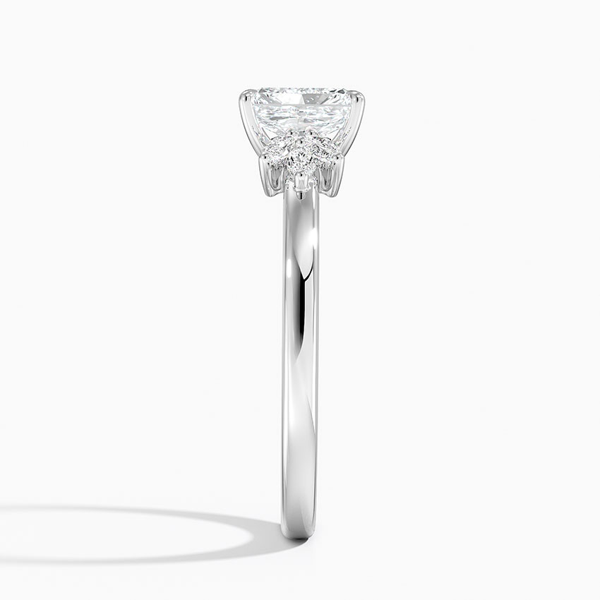 Platinum Stella Diamond Ring, large side view