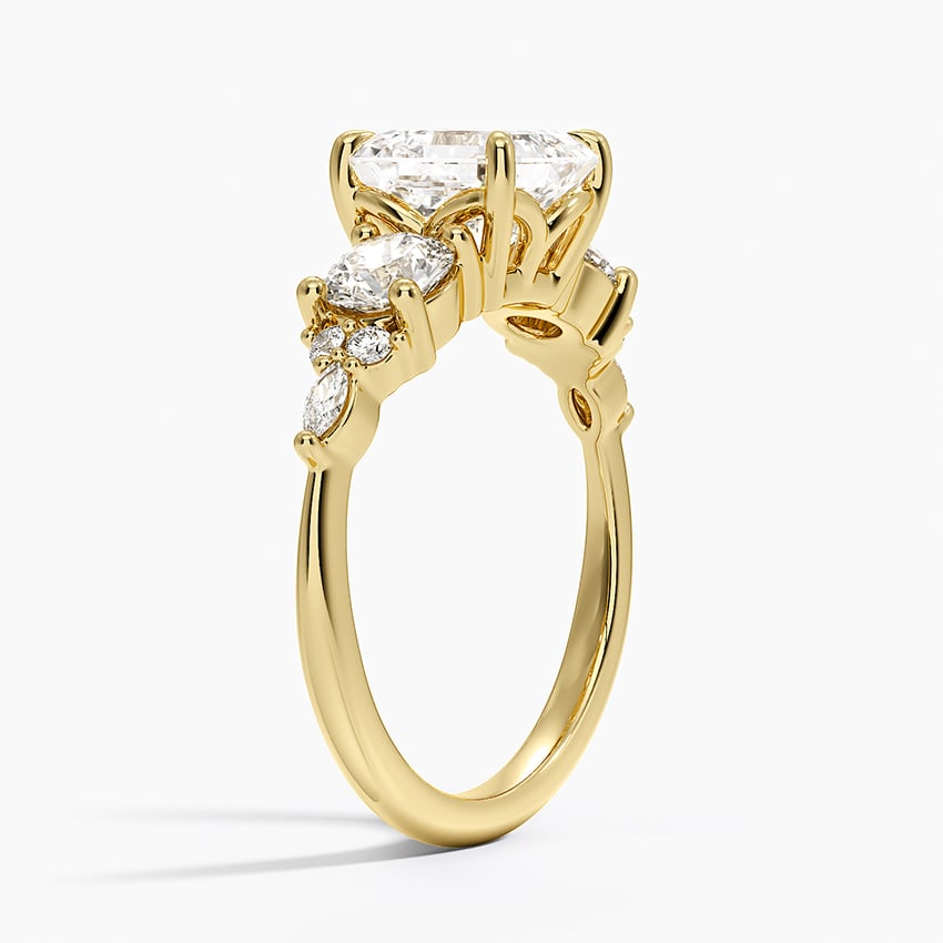 Luxe Nadia Three Stone Diamond Ring