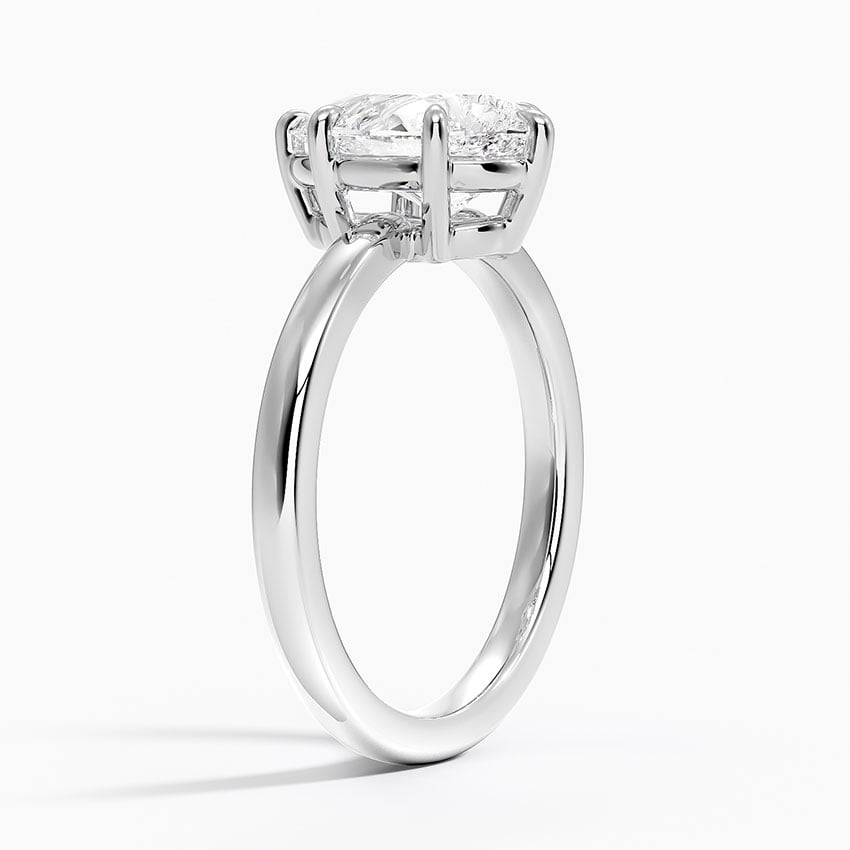 Platinum Dara Low-Profile Solitaire Ring