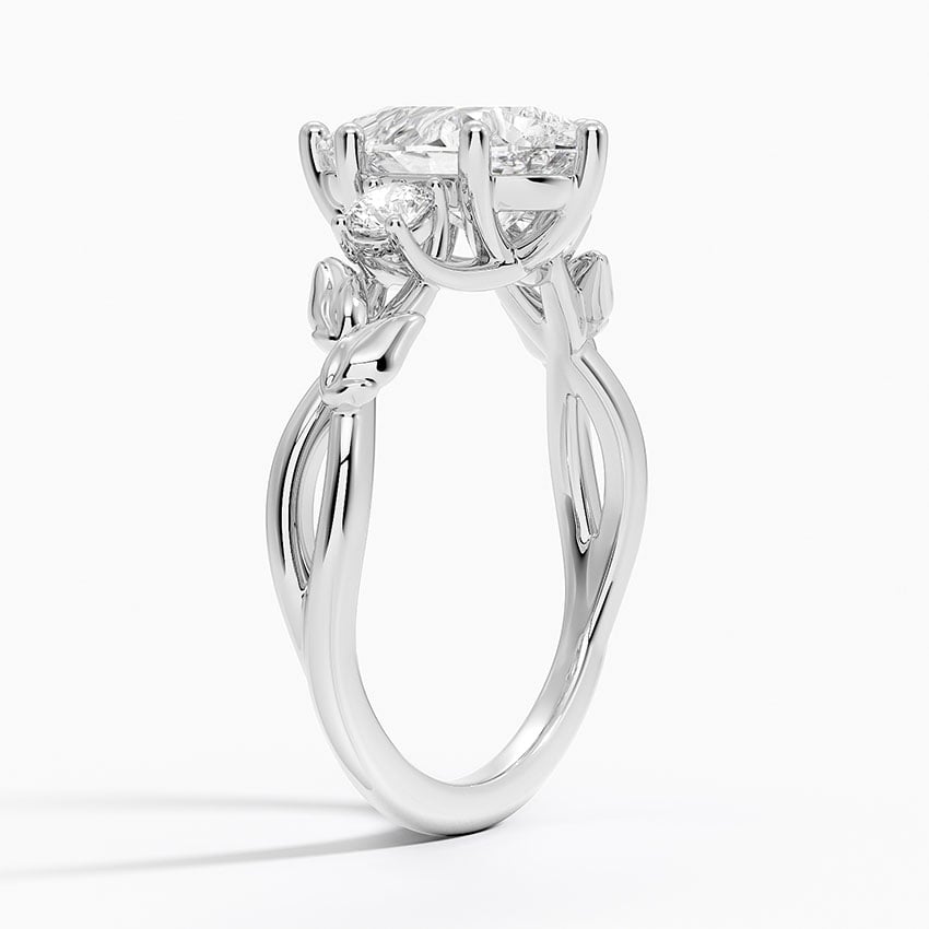 Budding Willow Three Stone Diamond Ring