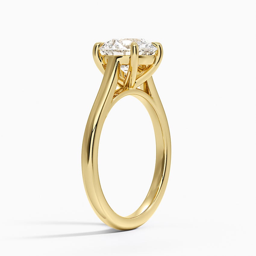 2mm Provence Solitaire Ring