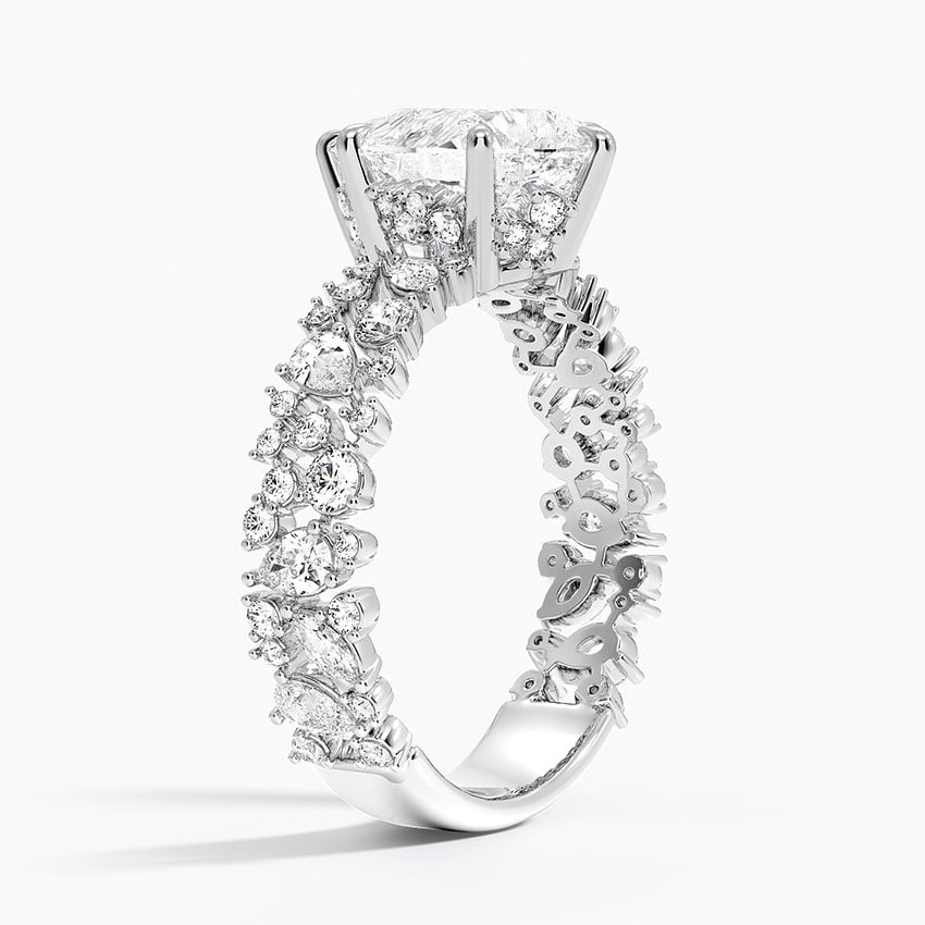 Unique Snow Inspired Diamond Ring