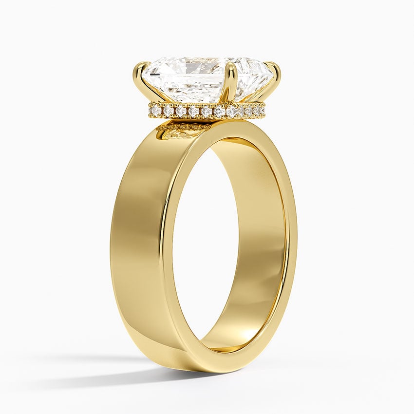 Thick Band Engagement Ring - Alden