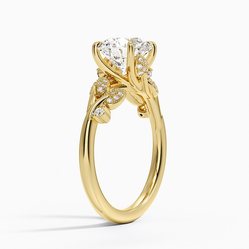 18K Yellow Gold Canopy Diamond Ring