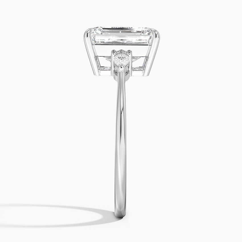 18K White Gold Aria Three Stone Diamond Ring (1/10 ct. tw.)