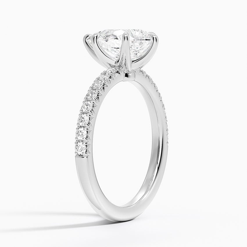French Pavé Diamond Ring