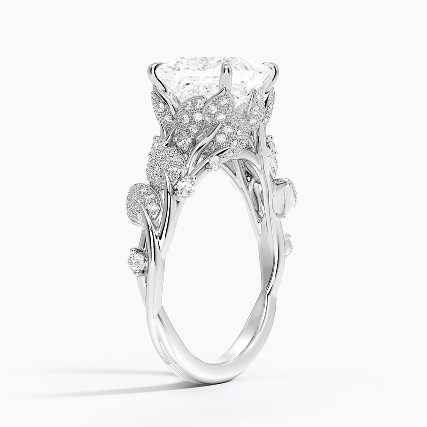 18K White Gold Luxe Canopy Diamond Ring