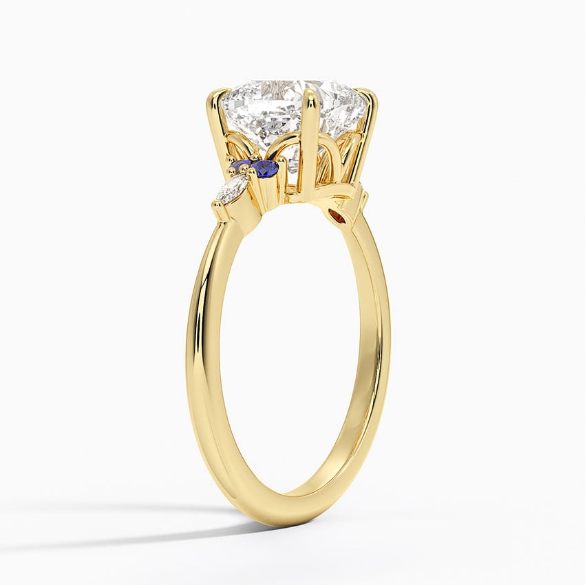 Sapphire and Diamond Engagement Ring