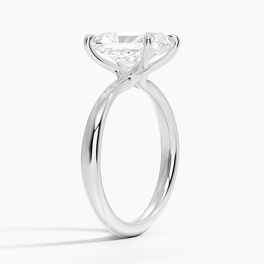 18K White Gold Freesia 2.7mm Solitaire Ring