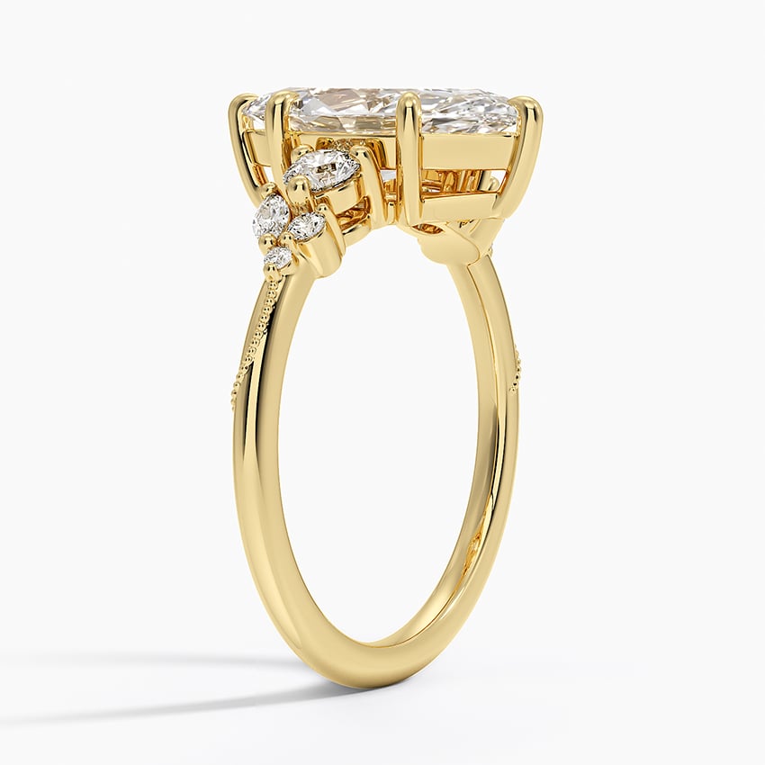 Camellia Three Stone Diamond Ring - Brilliant Earth