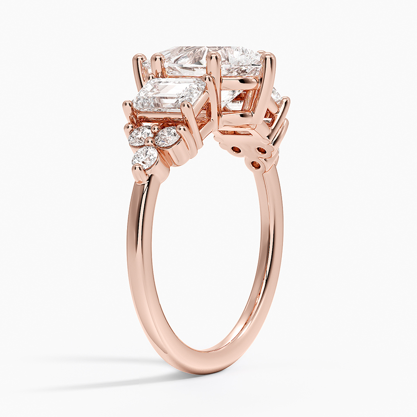 14K Rose Gold Sabine Cluster Diamond Ring