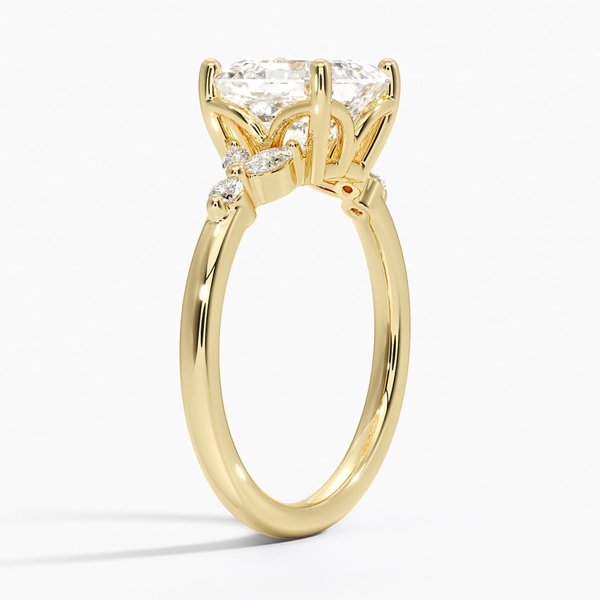 Vintage Floral Engagement Ring