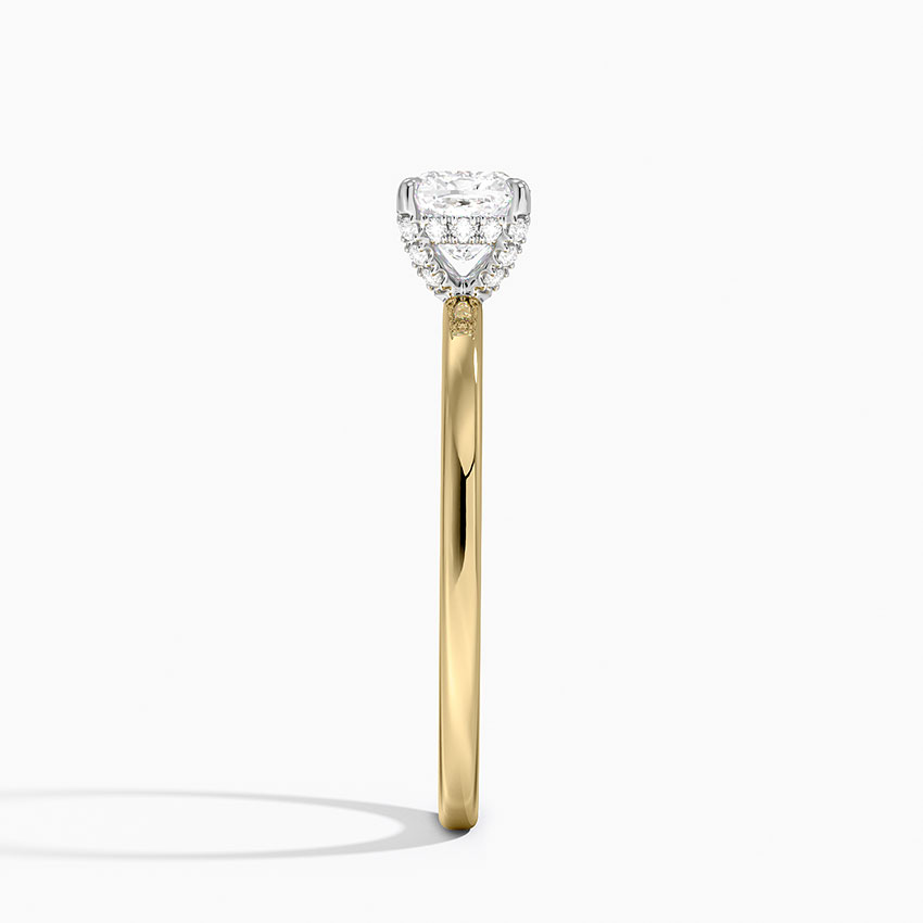 18K Yellow Gold Mixed Metal Lumiere Diamond Ring