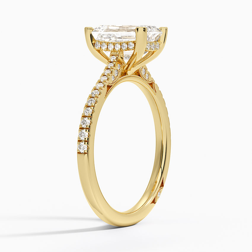 18K Yellow Gold Simply Tacori Cathedral Diamond Ring (1/4 ct. tw.)