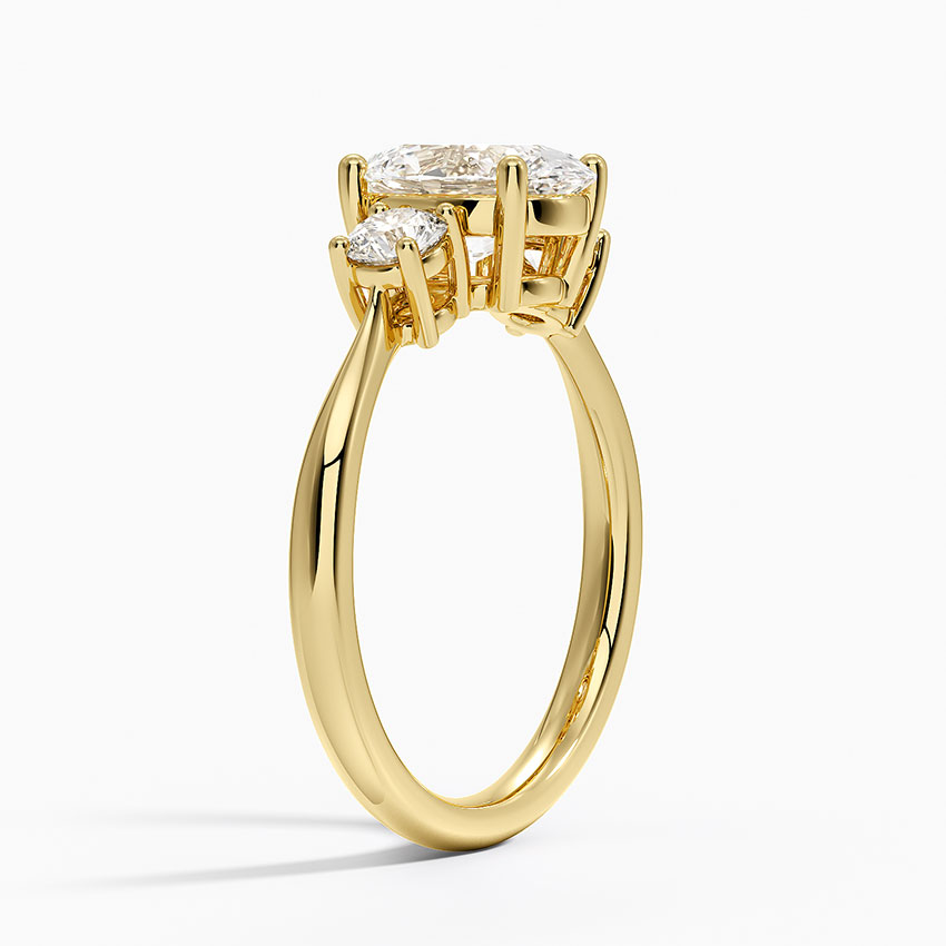 18K Yellow Gold Selene Three Stone Diamond Ring (1/3 ct. tw.)