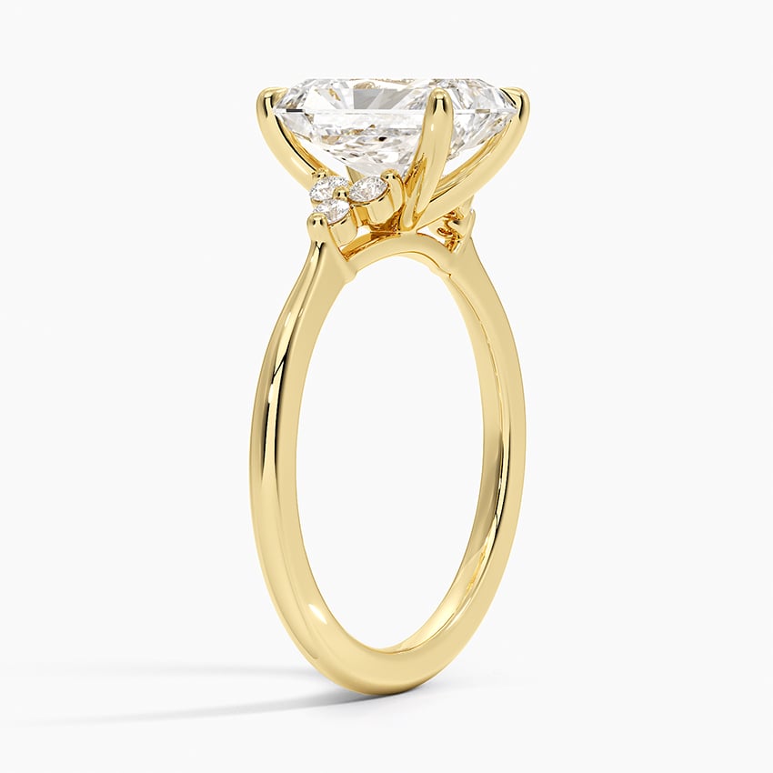 Trio Cluster Engagement Ring