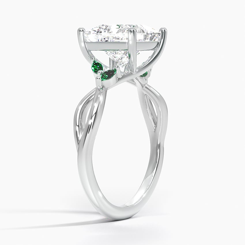 Engagement Ring With Emeralds
