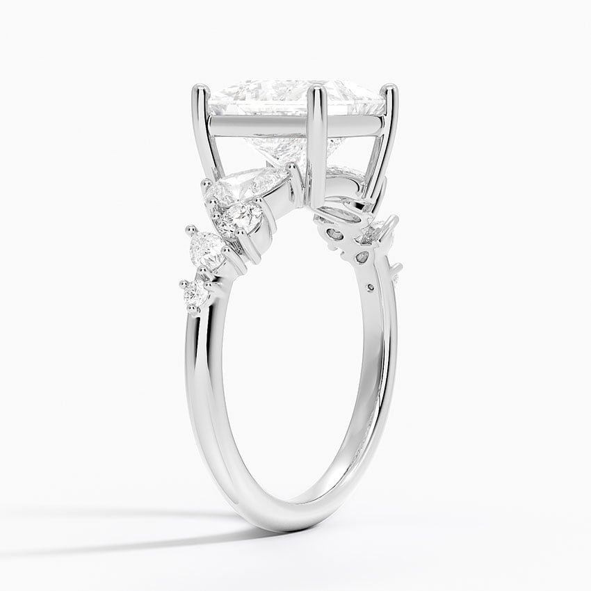 18K White Gold Olivetta Tapered Diamond Ring (1/2 ct. tw.)