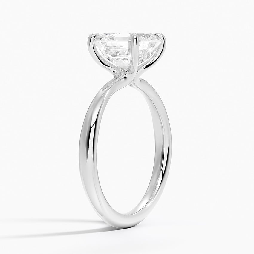 18K White Gold Freesia 2.7mm Solitaire Ring