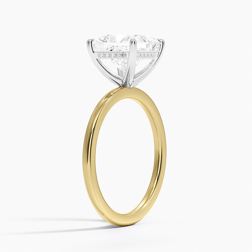Platinum Adorned Mixed Metal Diamond Ring