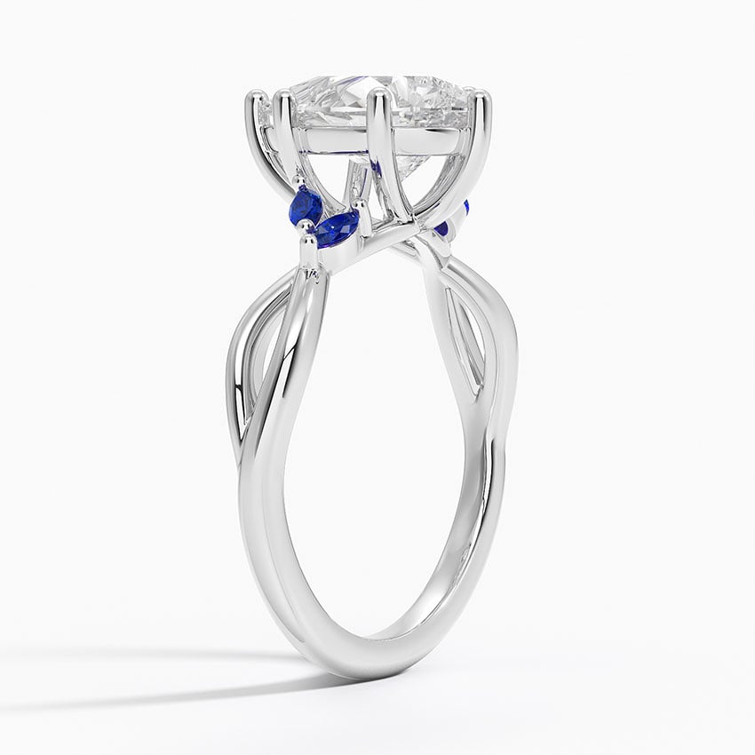 Diamond Ring with Sapphire Accents - Willow
