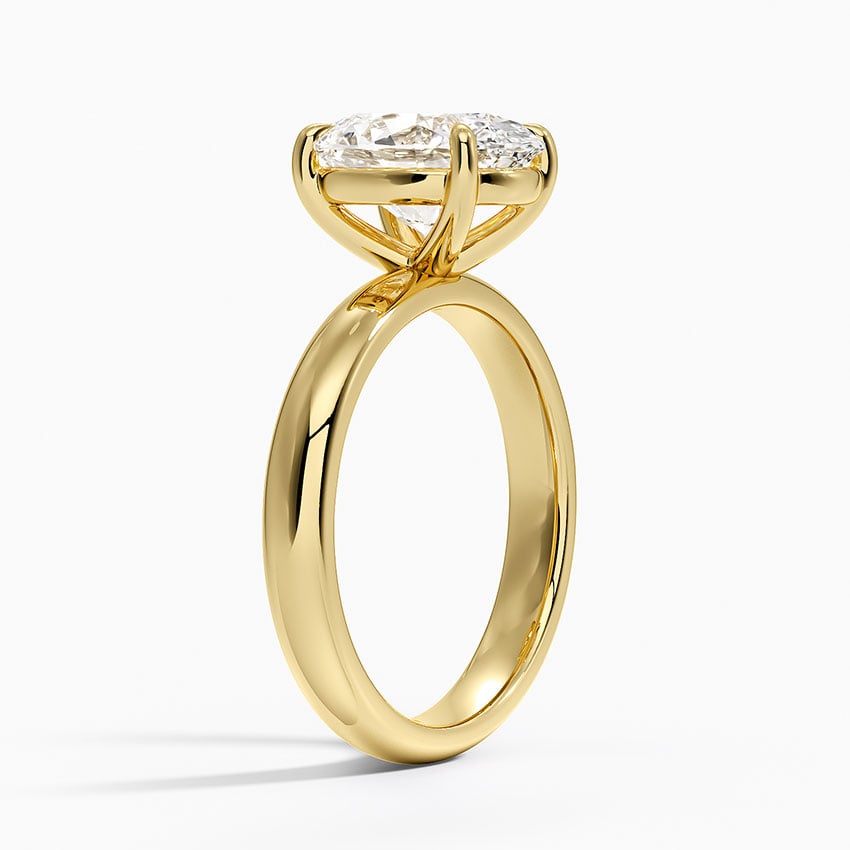 Audrey Perfect Fit 3mm Solitaire Ring in 18K Yellow Gold