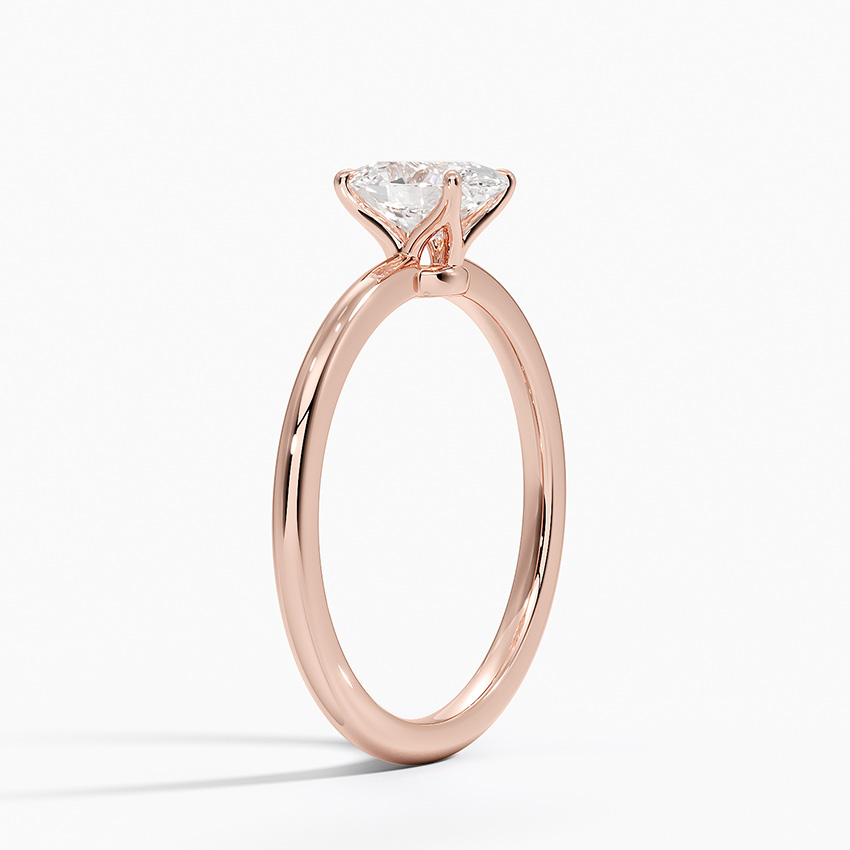 14K Rose Gold Floral Diamond Halo Round Morganite Ring, Shop 14k Rose Gold  Lusso Color Rings