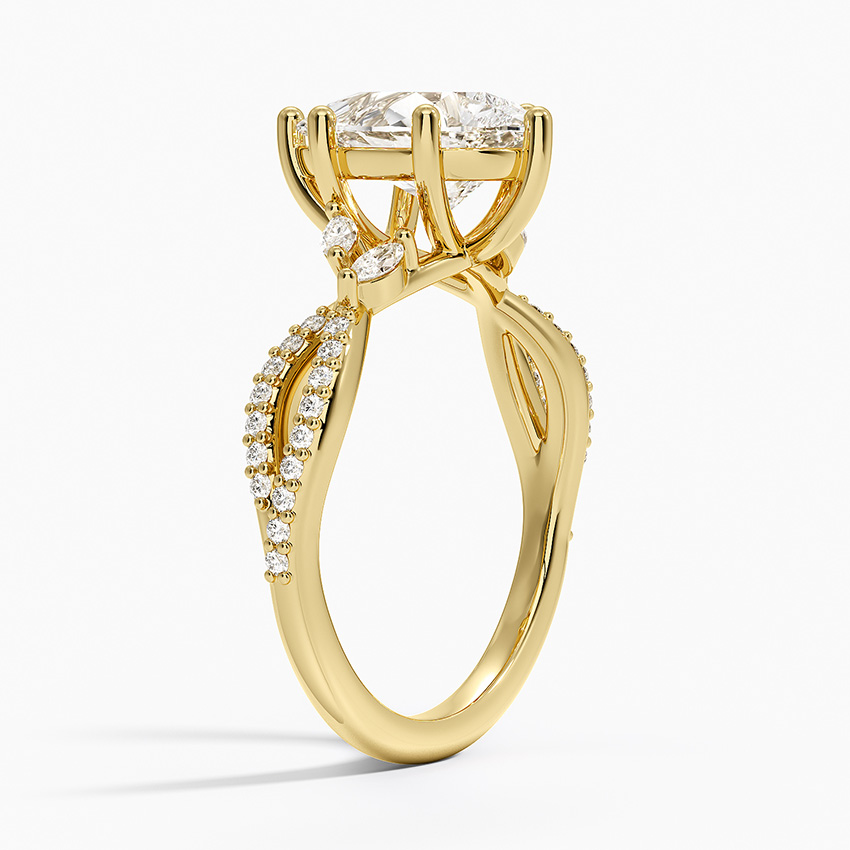 18K Yellow Gold Luxe Willow Diamond Ring (1/4 ct. tw.)