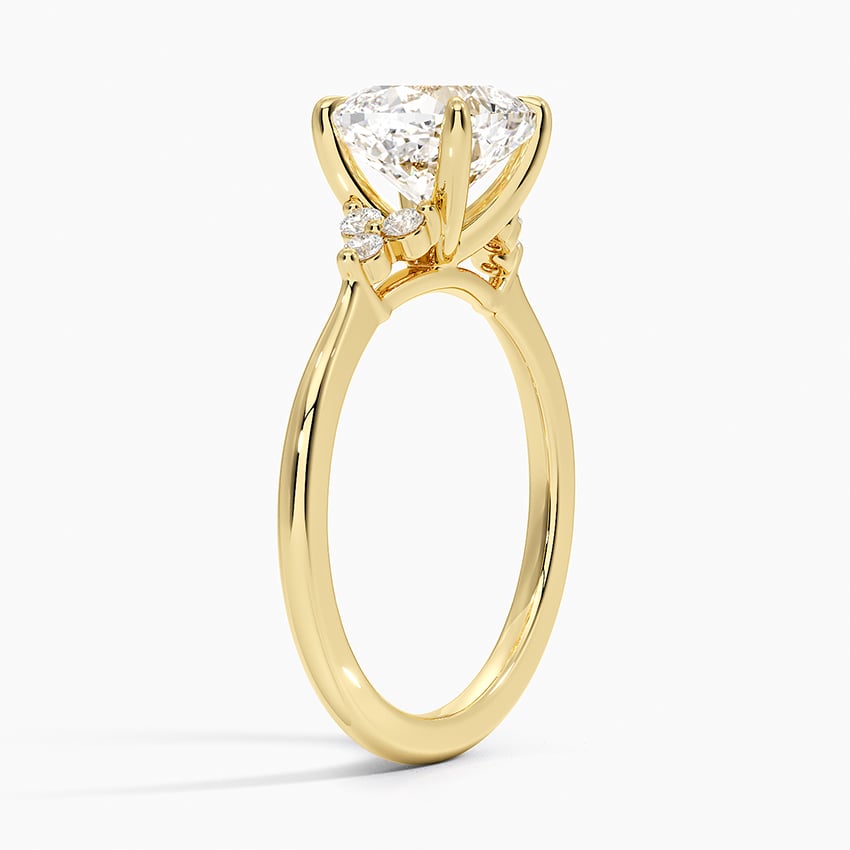 Trio Cluster Engagement Ring