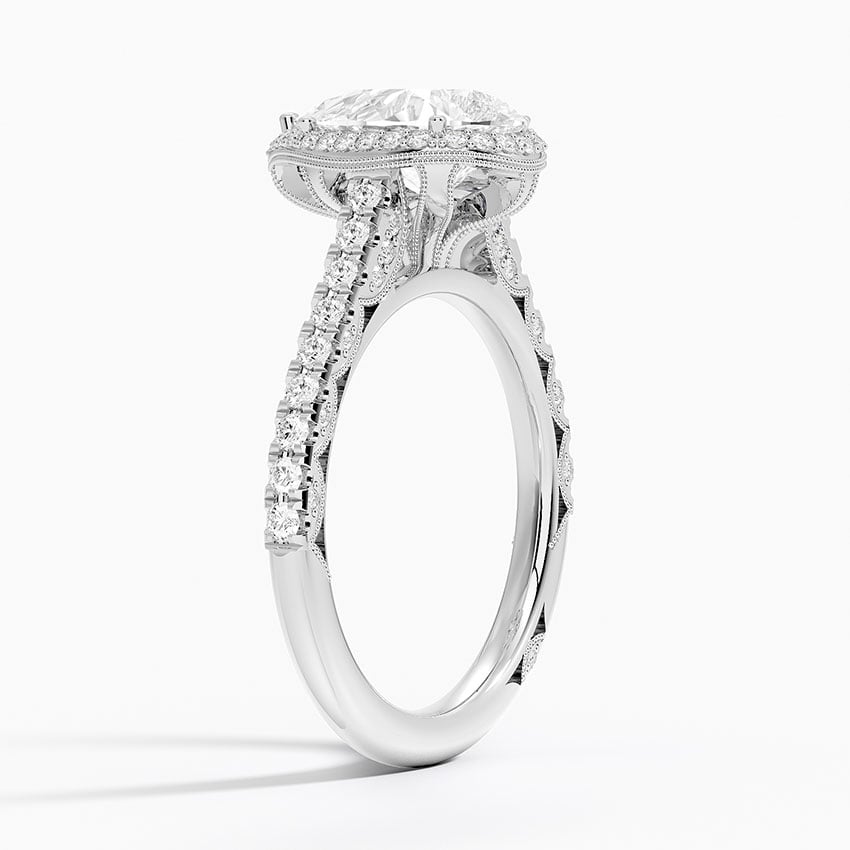 Tacori Petite Crescent Classic Bloom Diamond Ring - Brilliant Earth