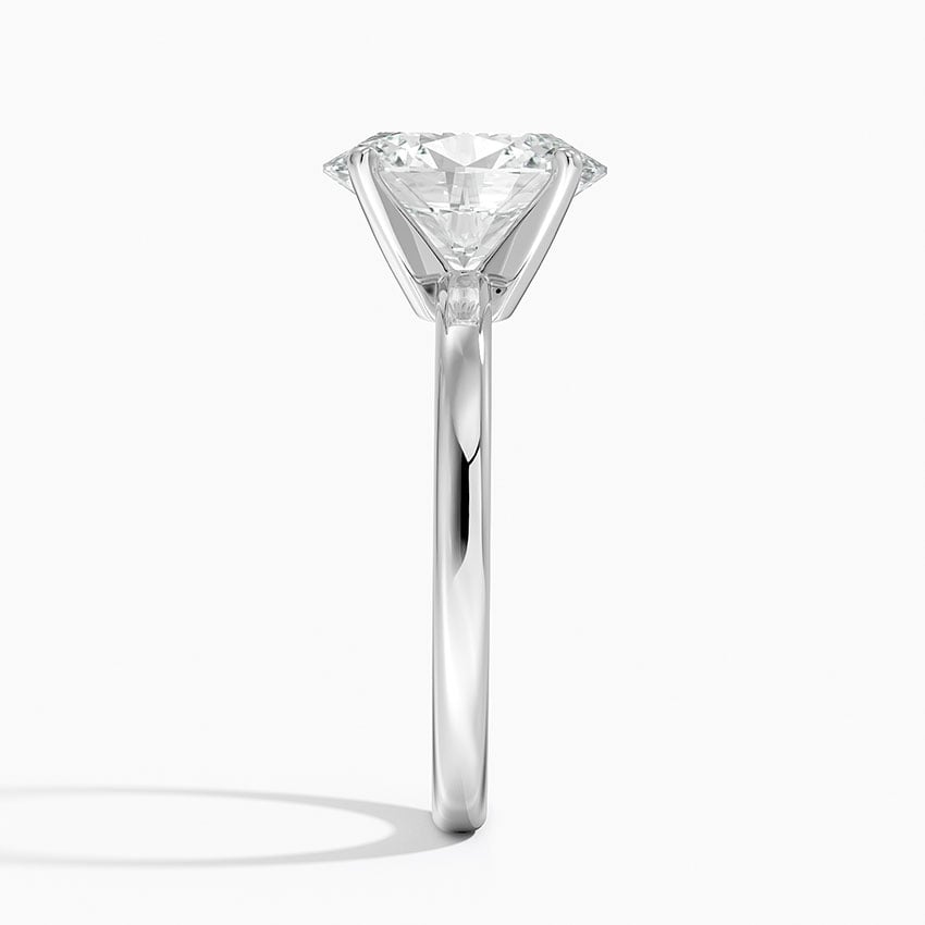 Platinum Comfort Fit 2mm Solitaire Ring