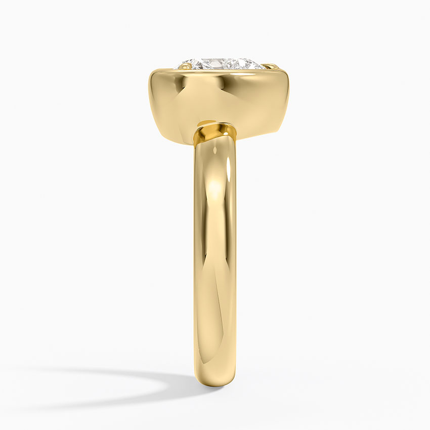 Andrea Bezel Prong Ring in 18K Yellow Gold