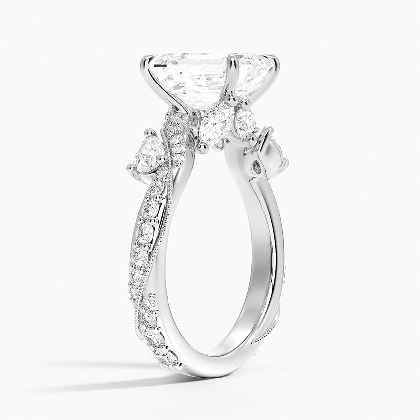 Platinum Grand Camellia Diamond Ring