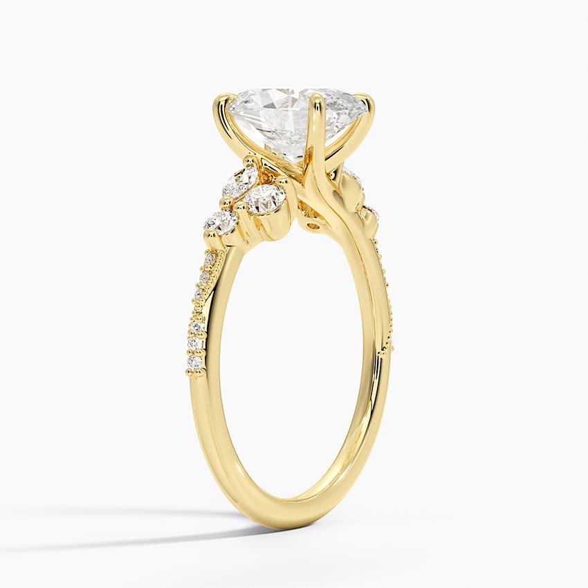 Milgrain Engagement Ring