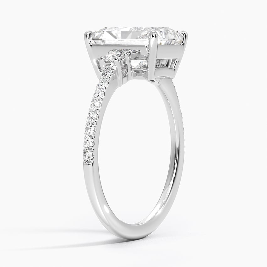 Lyra Three Stone Diamond Ring - Brilliant Earth