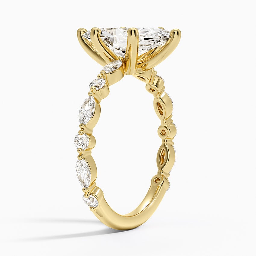 18K Yellow Gold Versailles Three-Quarter Coverage Diamond Ring (1/2 ct. tw.)
