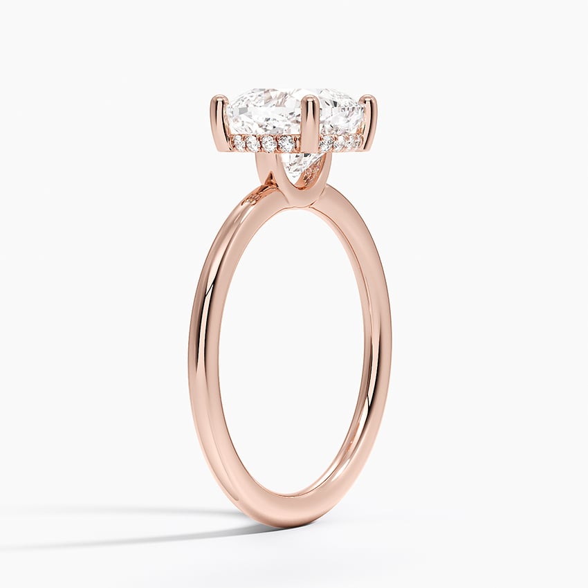 14K Rose Gold Gwen Perfect Fit Hidden Halo Diamond Ring