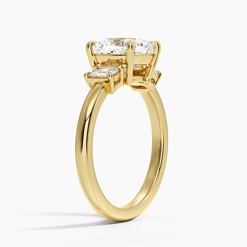 Three Stone Diamond Engagement Ring - Rhiannon