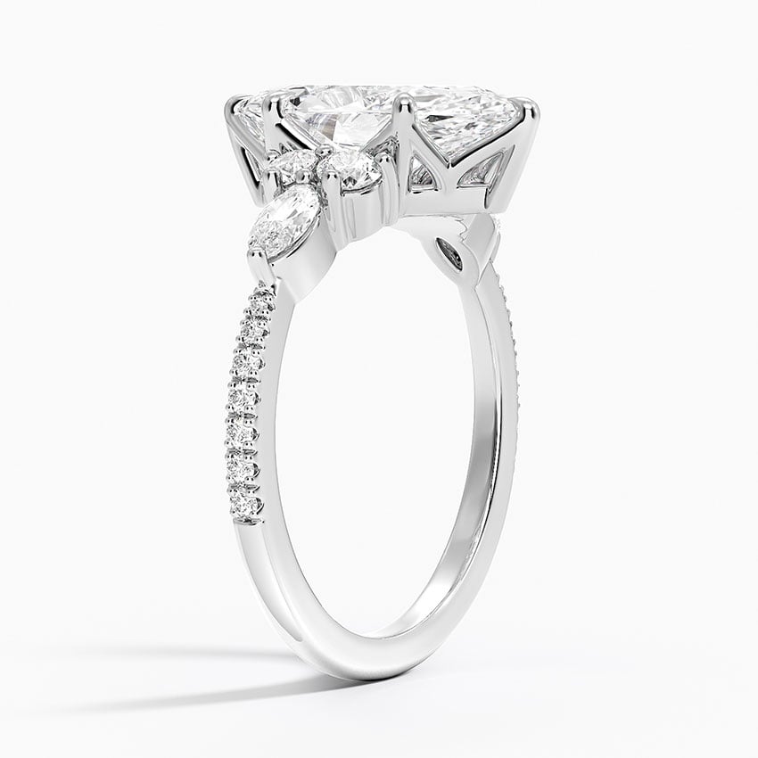 Luxe Marquise and Round Diamond Setting