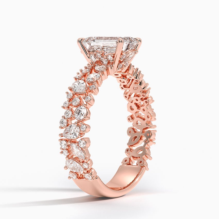 14K Rose Gold Morganite Glacé Diamond Ring (3/4 ct. tw.)