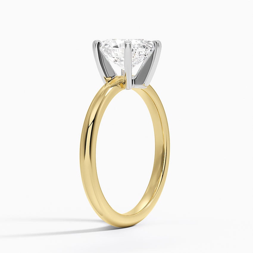18K Yellow Gold Comfort Fit 2mm Six-Prong Solitaire Ring