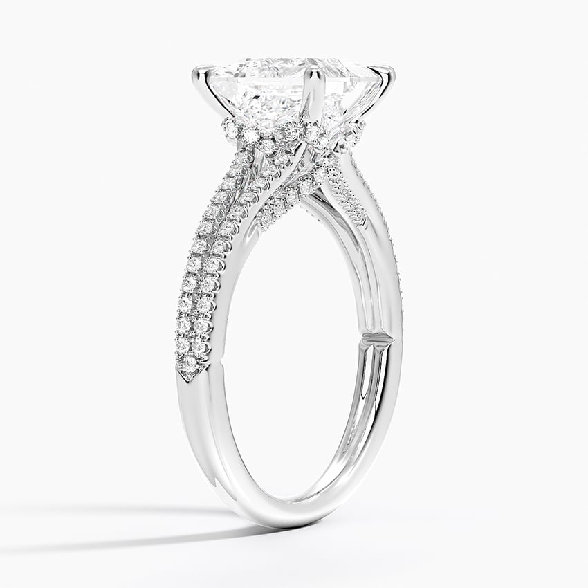 Split Shank Setting with Gallery Accents