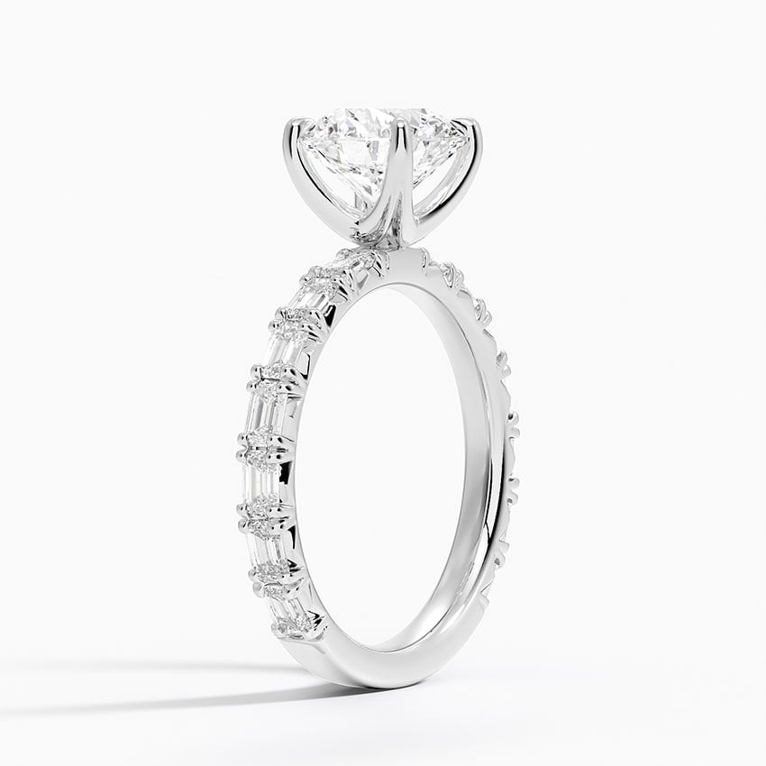 Platinum Nathalie Emerald-Cut Diamond Ring (3/4 ct. tw.)
