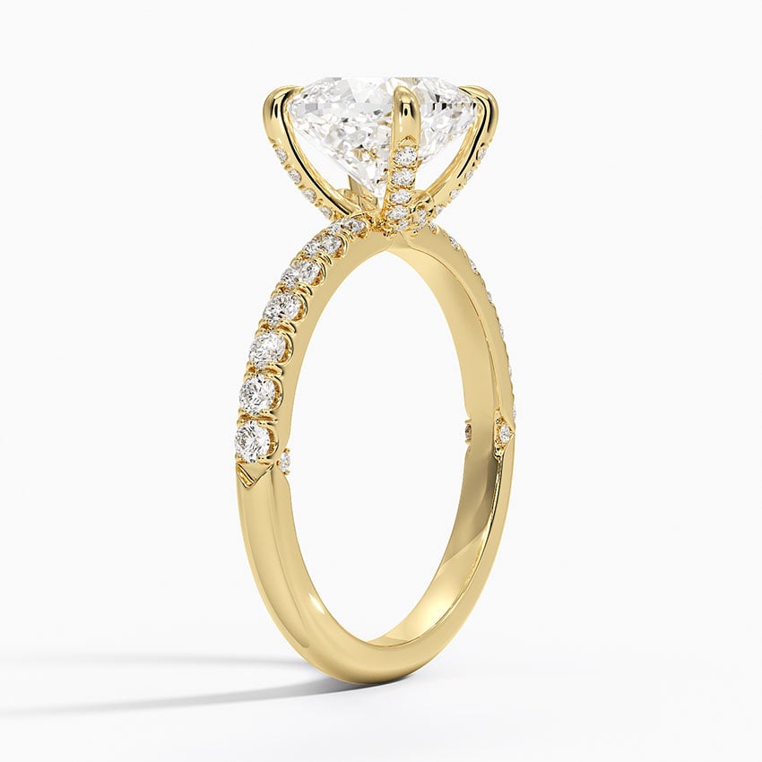 Diamond Accented Inner Impression Ring