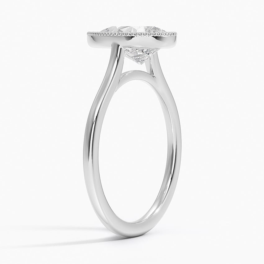 18K White Gold Margot Bezel Ring