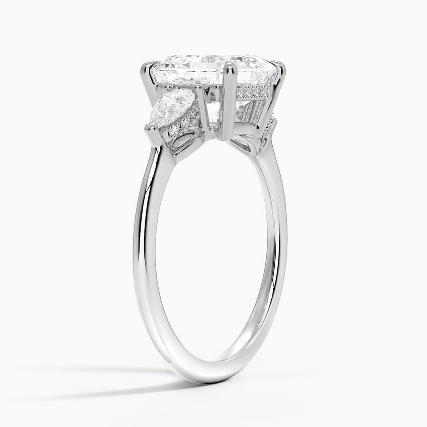 Adorned Opera Three Stone Diamond Ring - Brilliant Earth